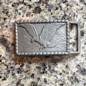 Silver Eagle Belt Buckle Vintage